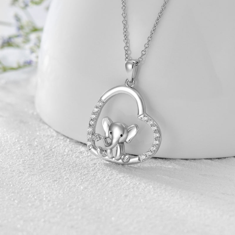 Elephant Necklace - Sterling Silver