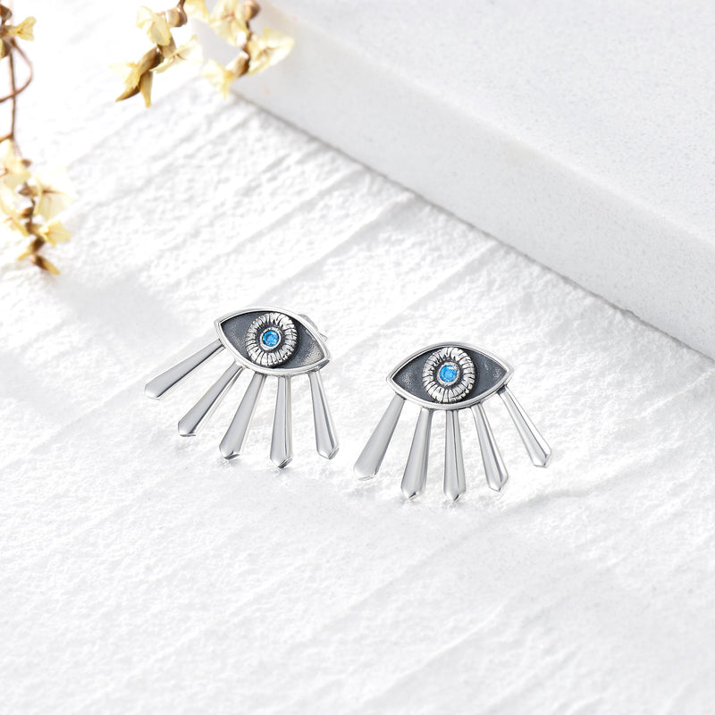 Evil Eye Earring - Sterling Silver