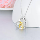 Mother Daughter "I Love You Forever" Necklace - Sterling Silver