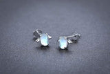 Angel Wing Moonstone Hypoallergenic Earrings - Sterling Silver