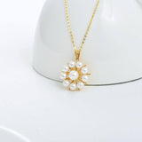 14K Yellow Gold Freshwater Pearl Pendant Necklace