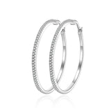 40mm Hoop Earrings - Sterling Silver