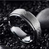 Laser Pattern Tungsten Ring