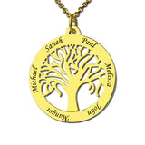 DIY Family Tree Of Life Pendant Necklace