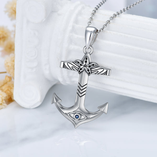 Anchor Necklace Sterling Silver