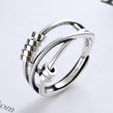 Ladies Transfer Bead Index Ring