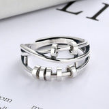 Ladies Transfer Bead Index Ring