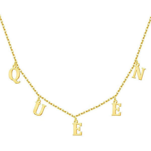 Cross-Border Custom Clavicle Necklace up to  26 Letter Necklace