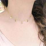 Cross-Border Custom Clavicle Necklace up to  26 Letter Necklace