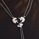 Custom Love Puzzle Pendant Girlfriend Necklace