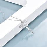 Sterling Silver Cross Jesus Necklace