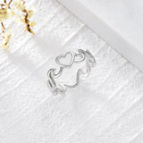 Wave Love Ring - Sterling Silver