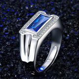 Adjustable Kyanite Ring for Men