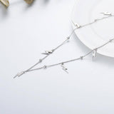 Lightning Bolt Choker - Sterling Silver