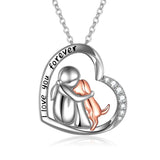 Sterling Silver Memorial Pendant Necklace For Your Beloved Dog