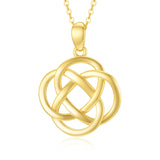 9K Yellow Gold Celtic Knot  Necklace