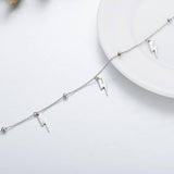 Lightning Bolt Choker - Sterling Silver