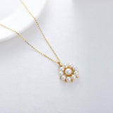 14K Yellow Gold Freshwater Pearl Pendant Necklace