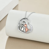 Sterling Silver Memorial Pendant Necklace For Your Beloved Dog