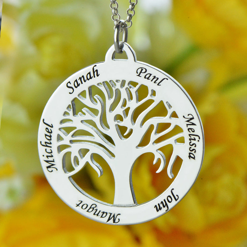 DIY Family Tree Of Life Pendant Necklace