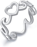 Wave Love Ring - Sterling Silver