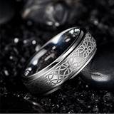 Laser Pattern Tungsten Ring