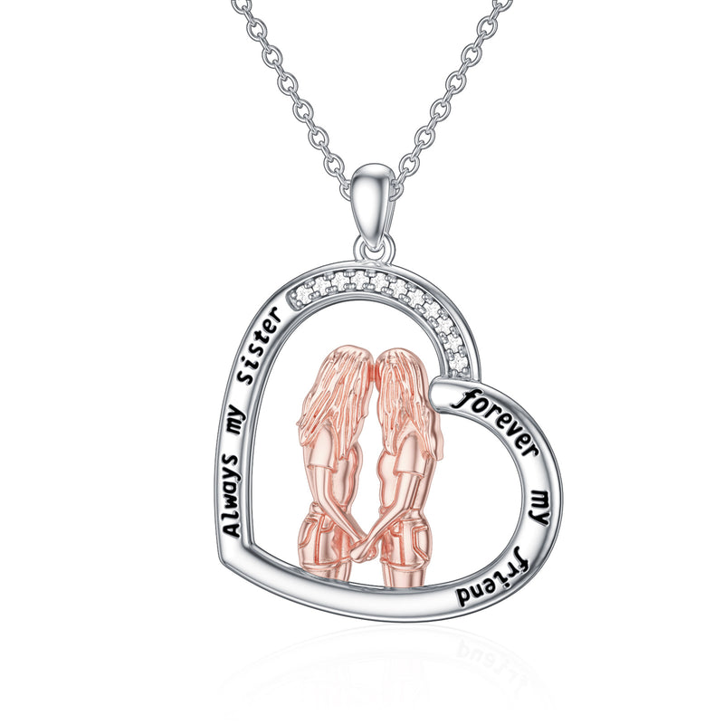 Always My Sister For Ever Necklace - Sterling Silver