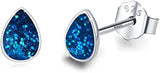 Sterling Silver Teardrop Stud Earrings