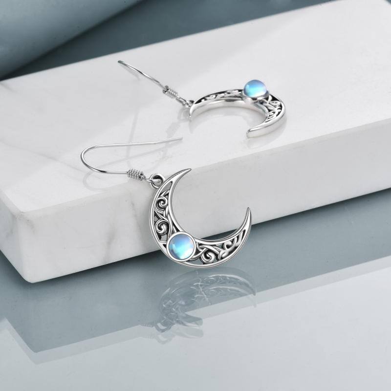 Sterling Silver Crescent Moon Earrings