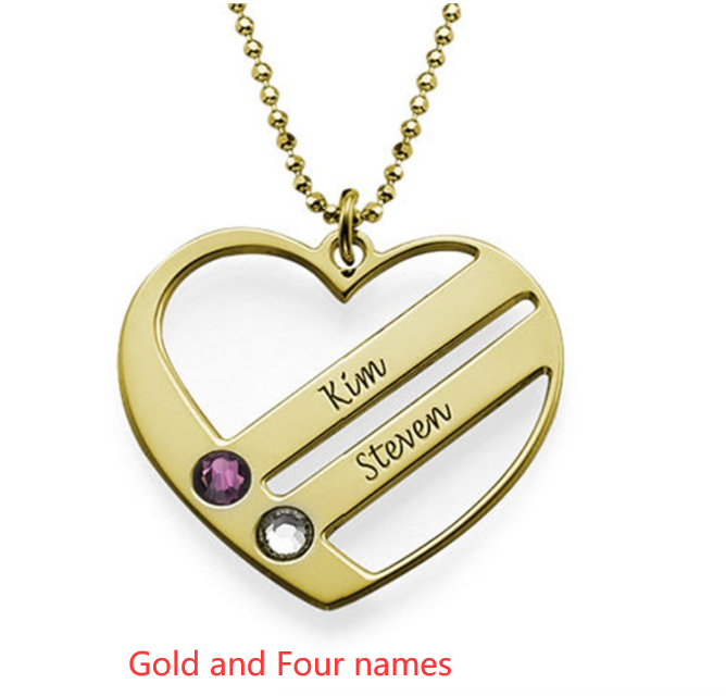 Custom Engraved Name Diamond Necklace