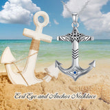 Anchor Necklace Sterling Silver