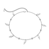 Lightning Bolt Choker - Sterling Silver