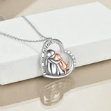 Sterling Silver Memorial Pendant Necklace For Your Beloved Dog