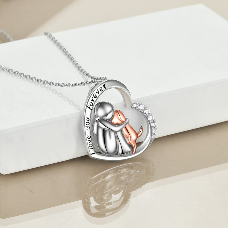 Sterling Silver Memorial Pendant Necklace For Your Beloved Dog