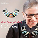 RBG Ruth Bader Ginsburg Enamel Pin