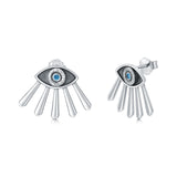 Evil Eye Earring - Sterling Silver