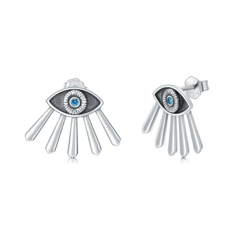 Evil Eye Earring - Sterling Silver