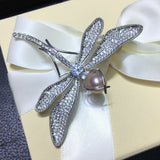 Freshwater Pearl Dragonfly Corsage