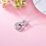 Owl Heart Graduation Pendant Necklace