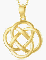 9K Yellow Gold Celtic Knot  Necklace