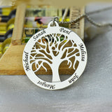 DIY Family Tree Of Life Pendant Necklace