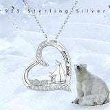 Mama Bear and Baby Necklaces -  Sterling Silver