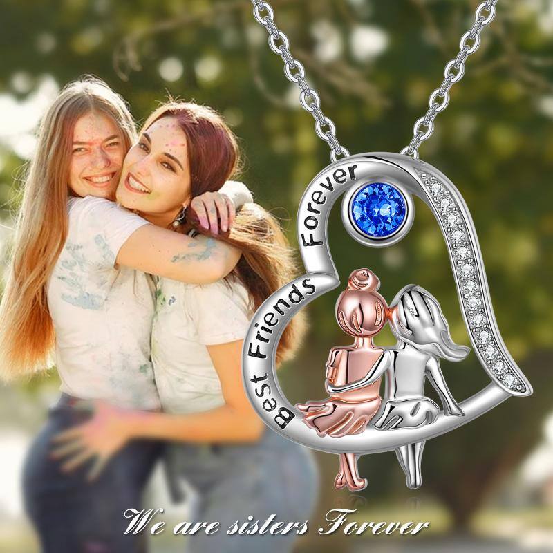 Sterling Silver Necklaces for Female BFF Jewelry Gifts