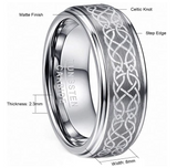 Laser Pattern Tungsten Ring