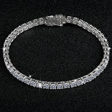 Silver Mosan Diamond Bracelet