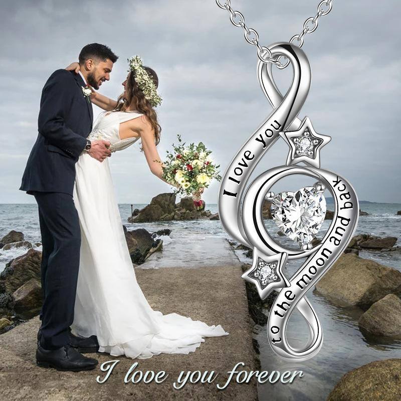 I Love You To The Moon And Back Infinity Necklace