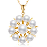 14K Yellow Gold Freshwater Pearl Pendant Necklace