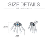 Evil Eye Earring - Sterling Silver