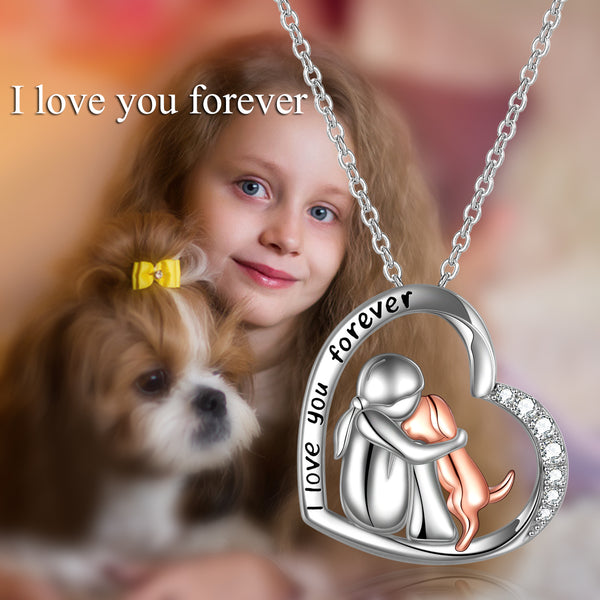 Sterling Silver Memorial Pendant Necklace For Your Beloved Dog