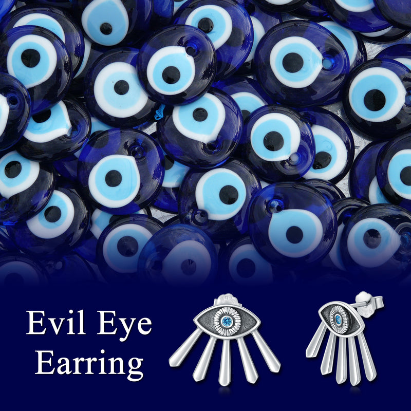 Evil Eye Earring - Sterling Silver